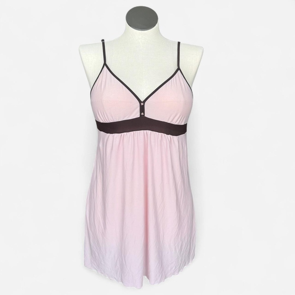 Y2K Babydoll Pink & Brown Babydoll dress